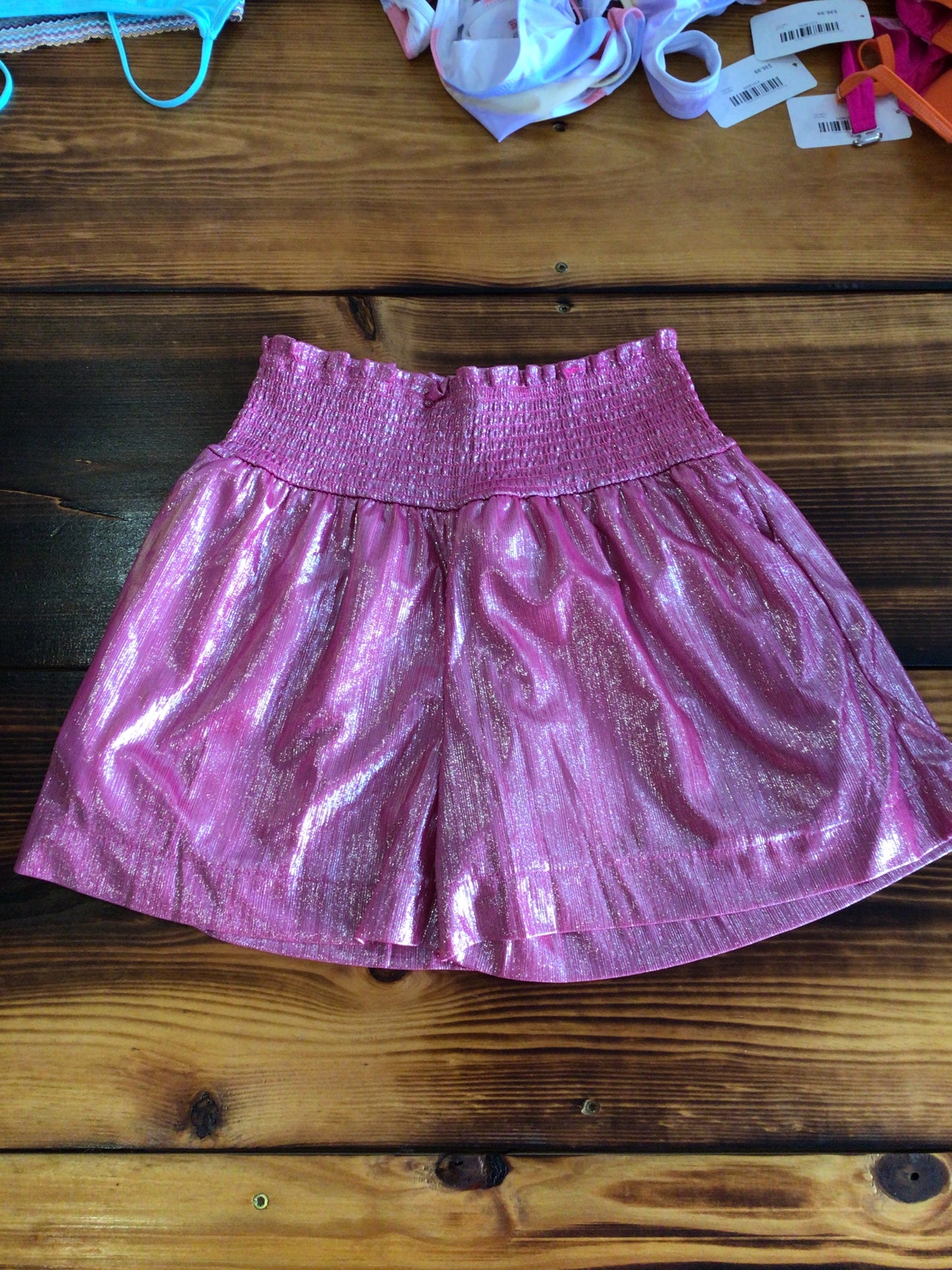 Metallic Pink Shorts