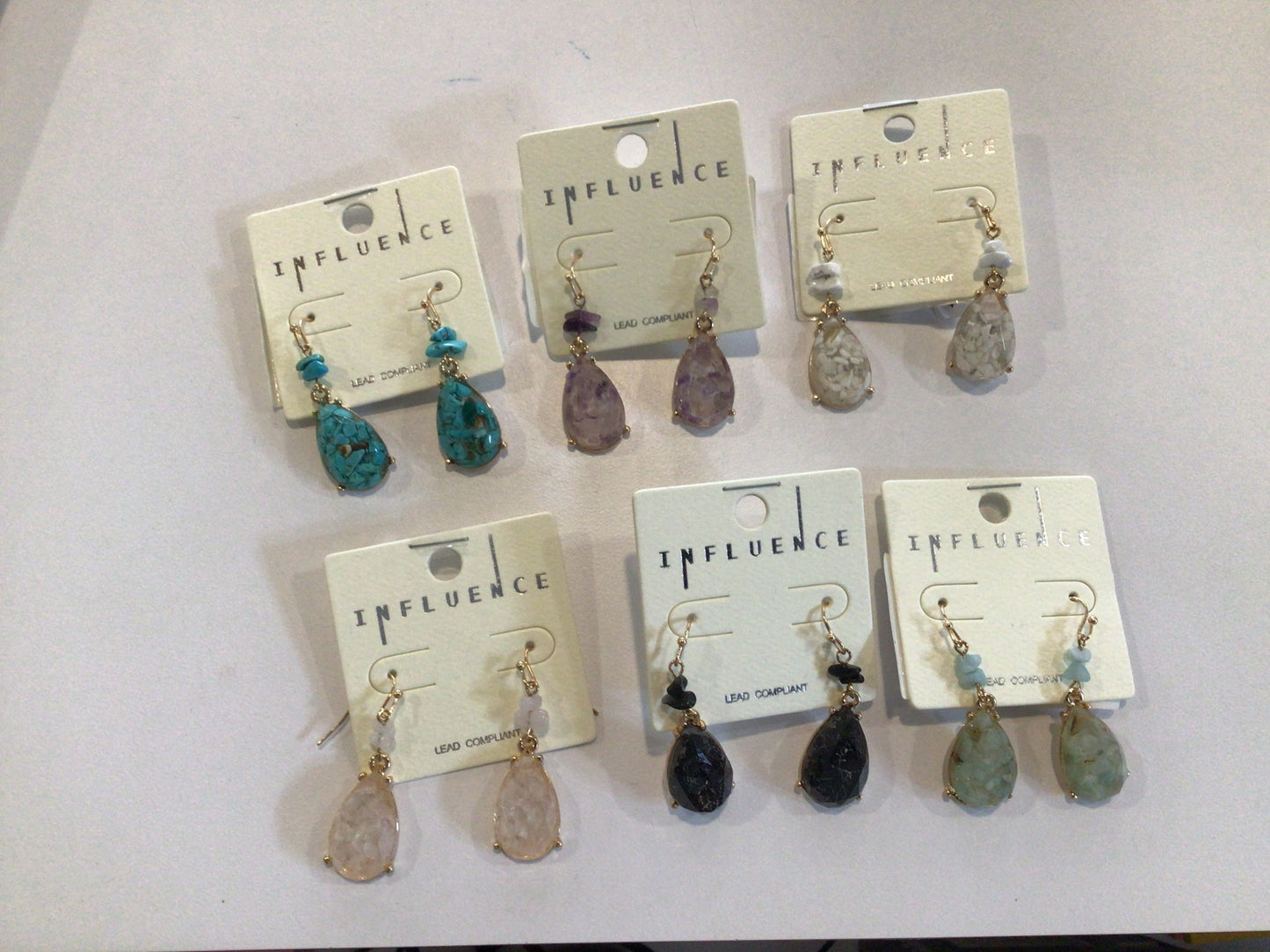 Gemstone earrings