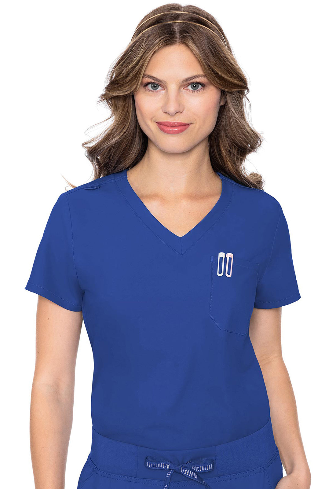 Med Couture Insight Women’s One Pocket Tuck-in Top - MC2432