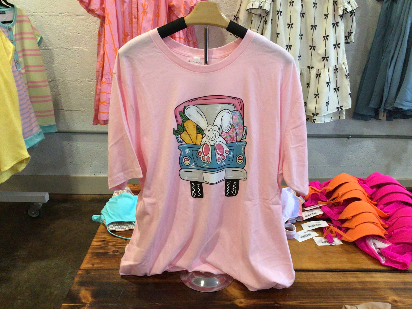Pink Easter truck tee