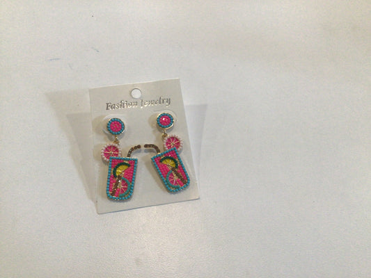 Summer drink earrings