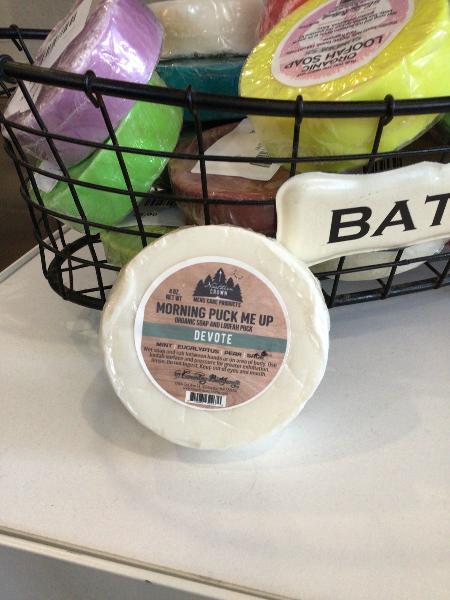 Organic Soap and Loofah Puck - Devote