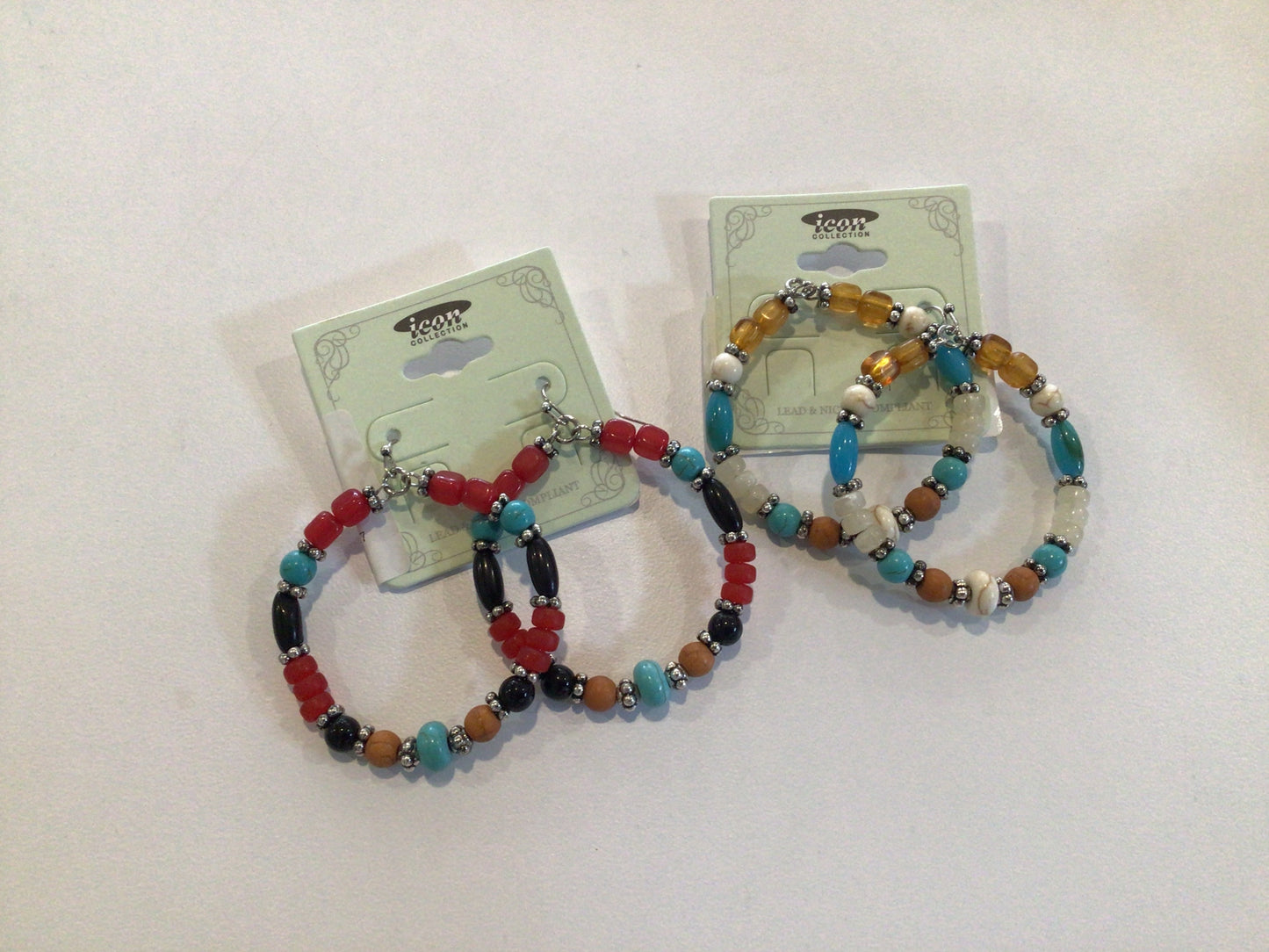 Colorful hoop earring