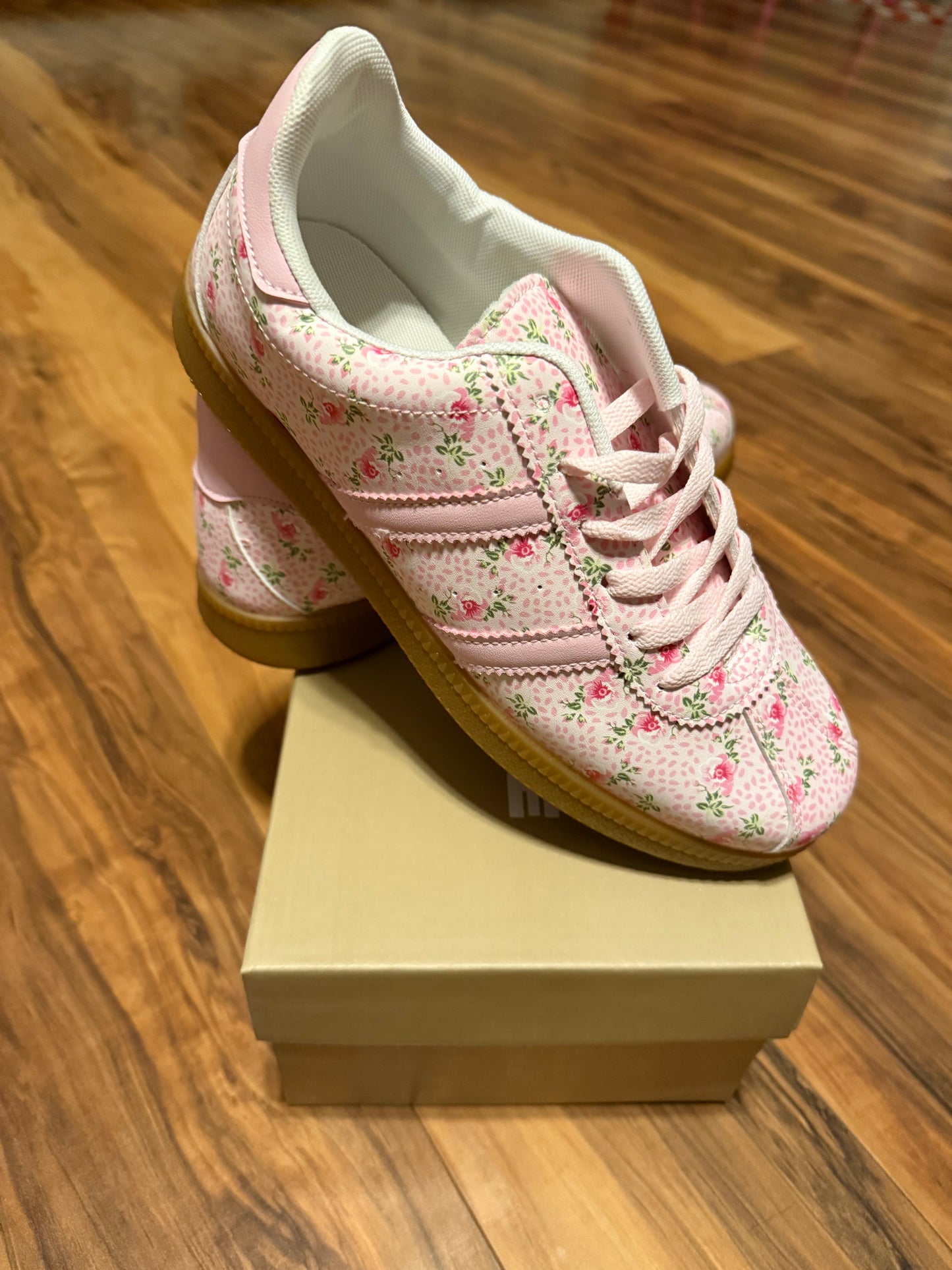 Pink Floral Shoes
