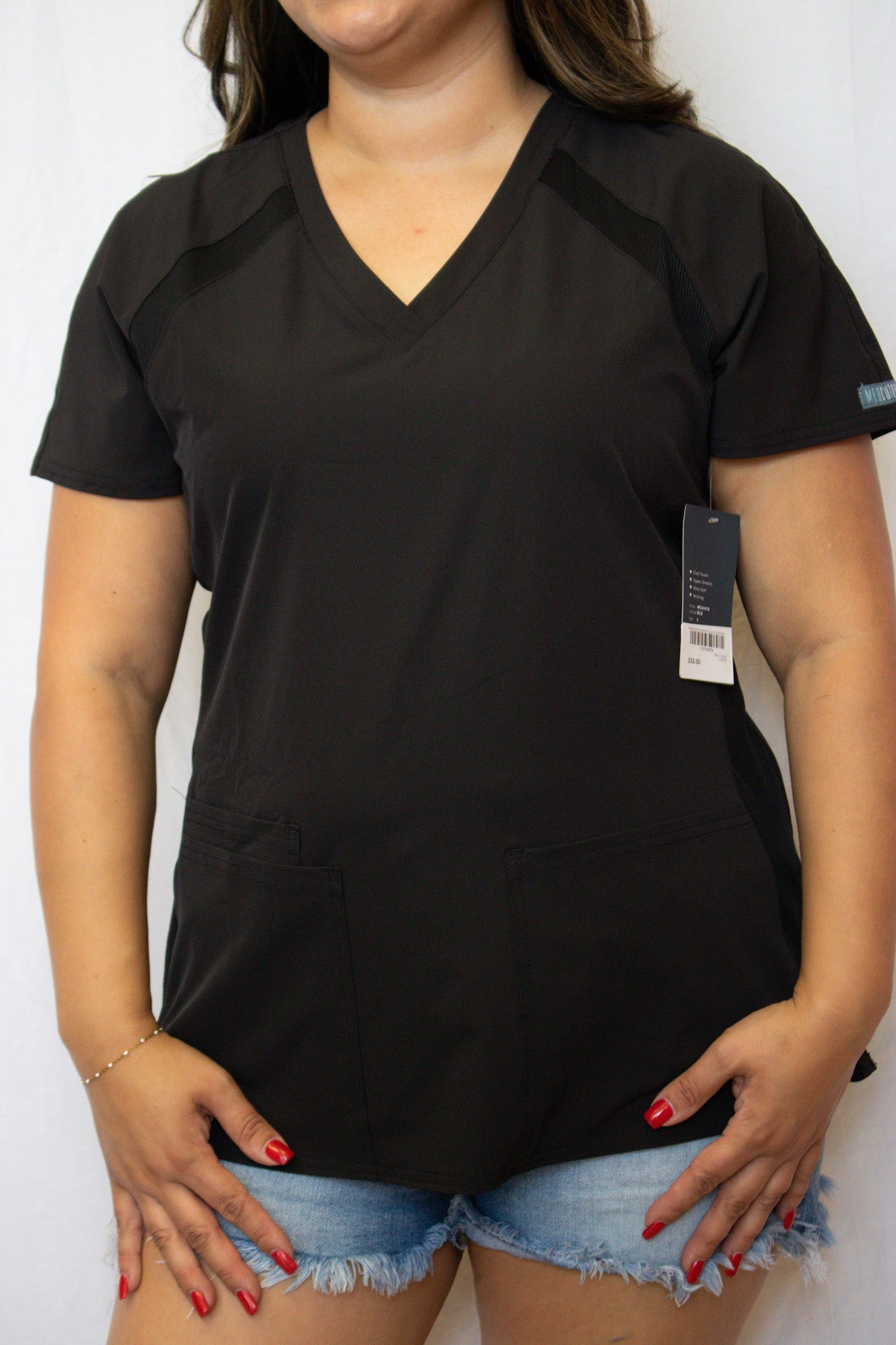 Med Couture Peaches Raglan Top MC8470