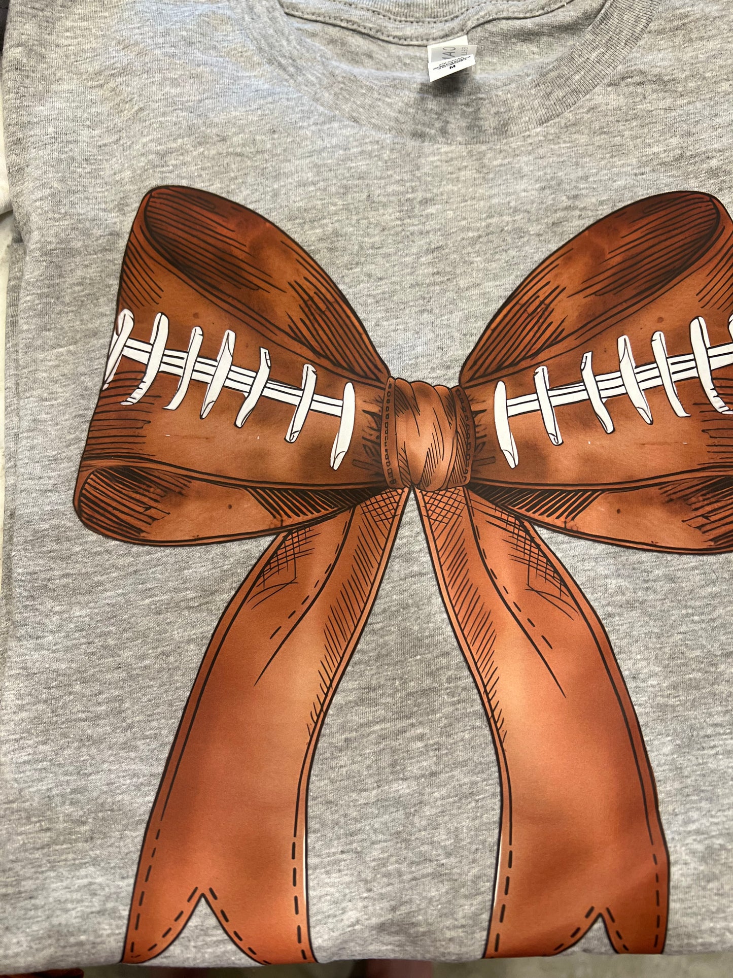 Football Bow Tee