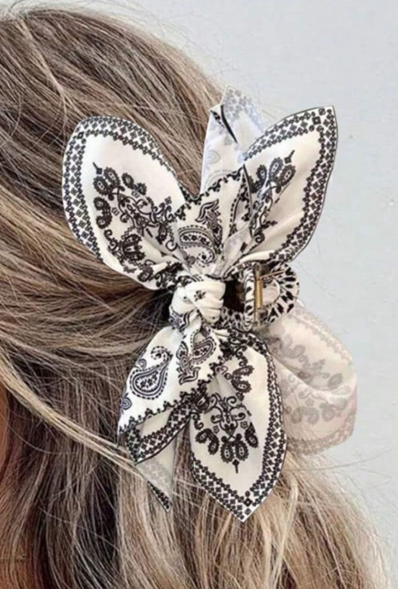 Paisley Bow Clip