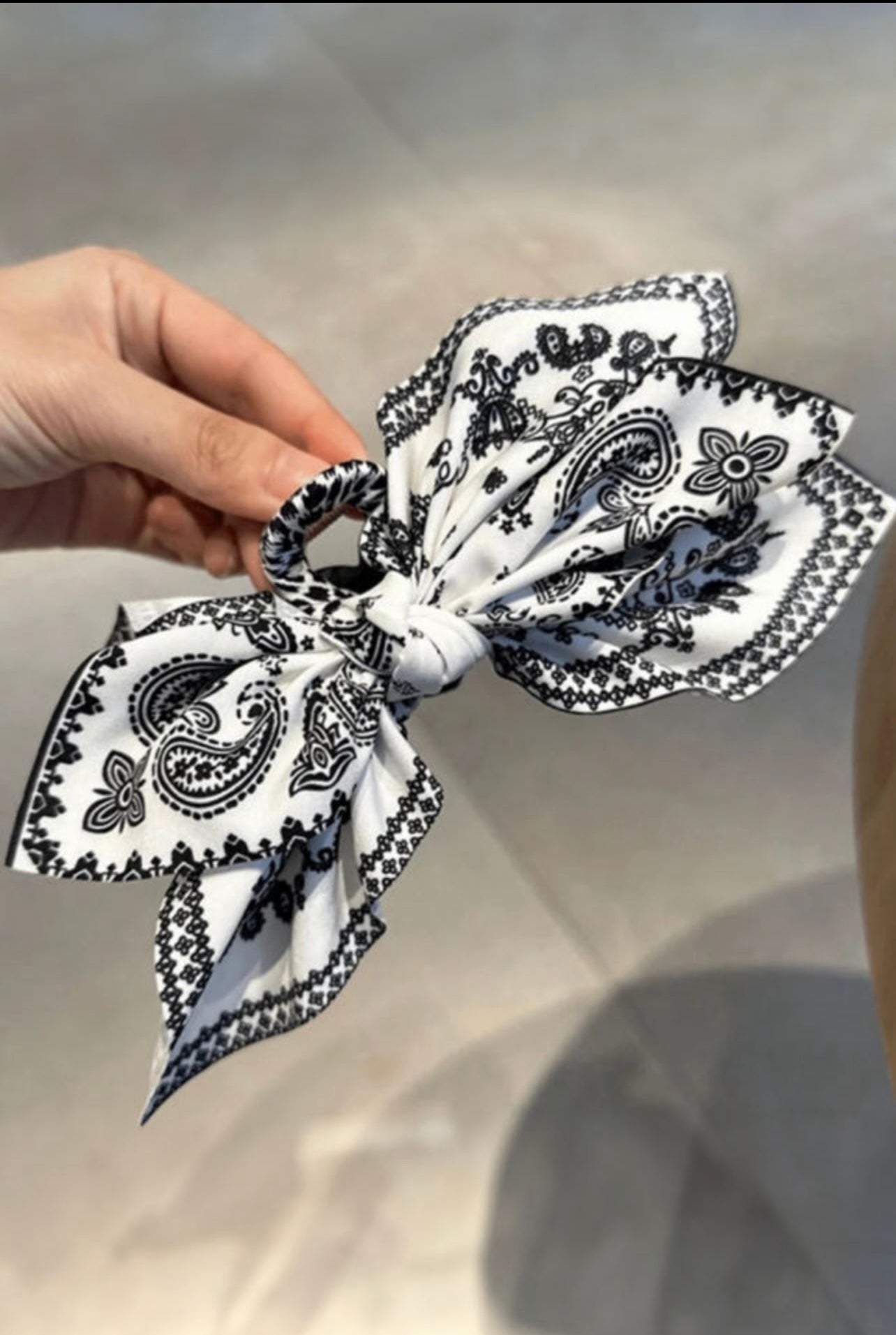 Paisley Bow Clip