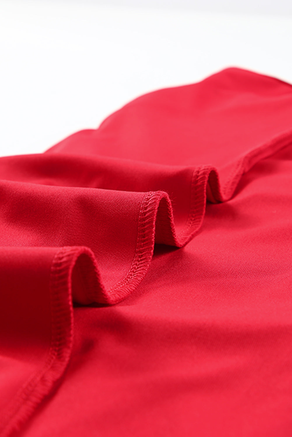 Fiery Red Halter Neck Wrapped Mini Bodycon Dress