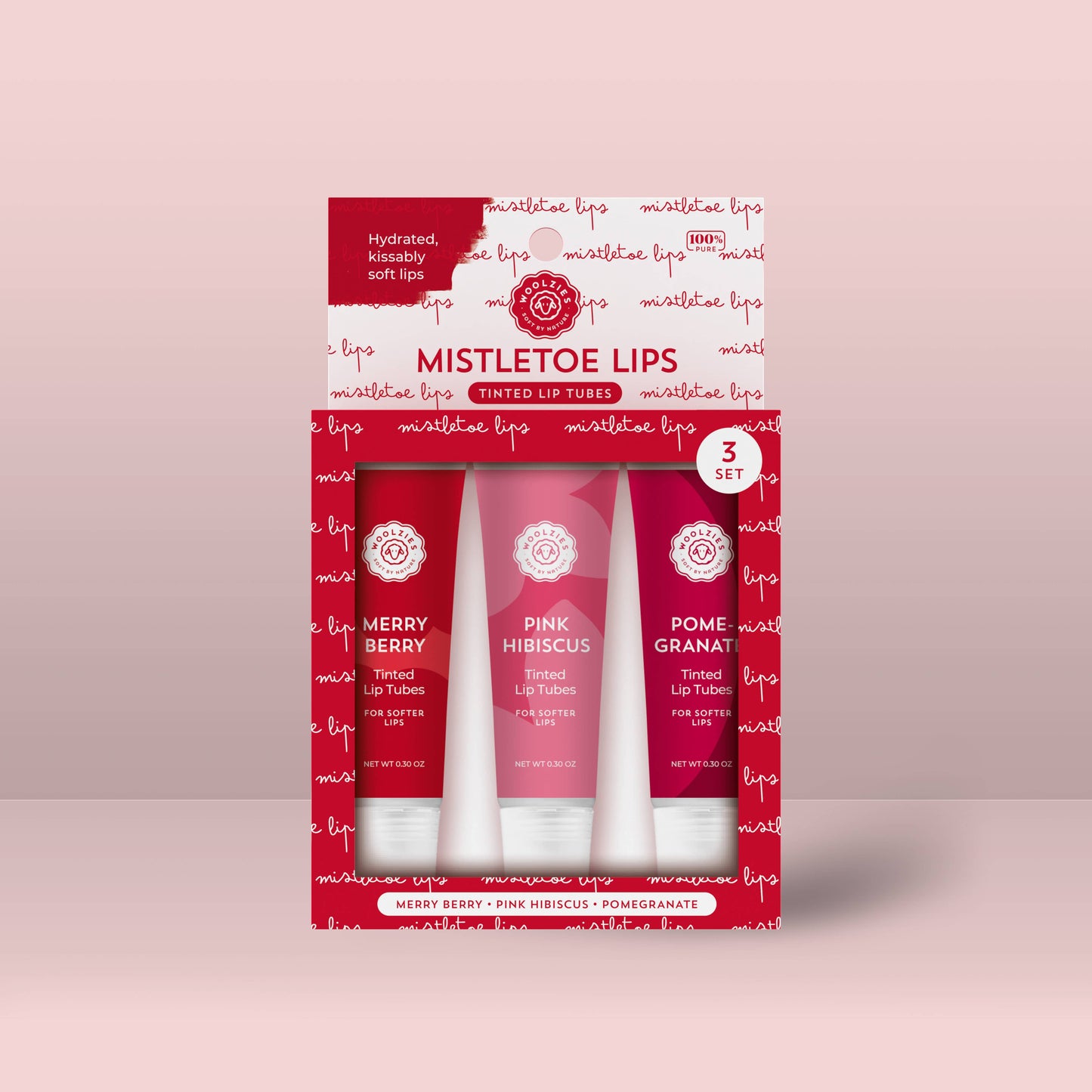 Woolzies - Mistletoe Lips Lip Tube Set Of 3