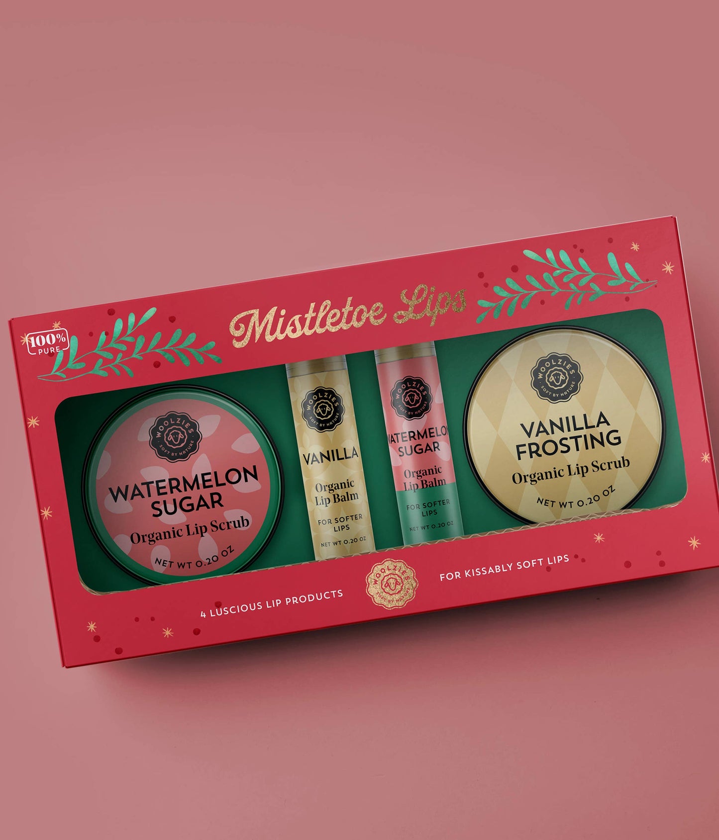 Woolzies - The Mistletoe Lips Set of 4