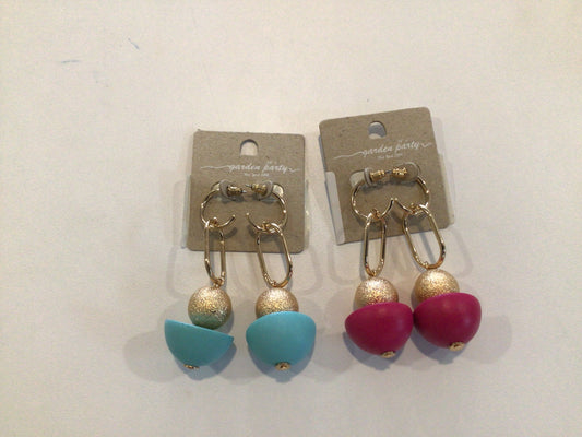 Gold ball earrings