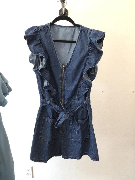Denim Romper