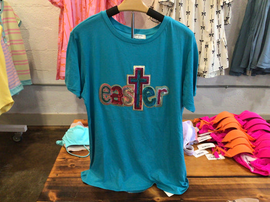Blue Easter tee