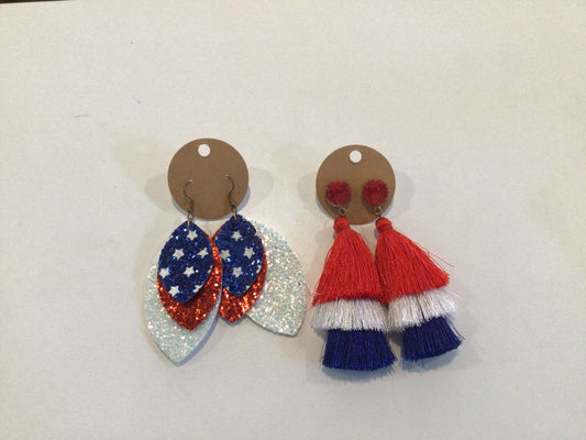 4th of July Earrings