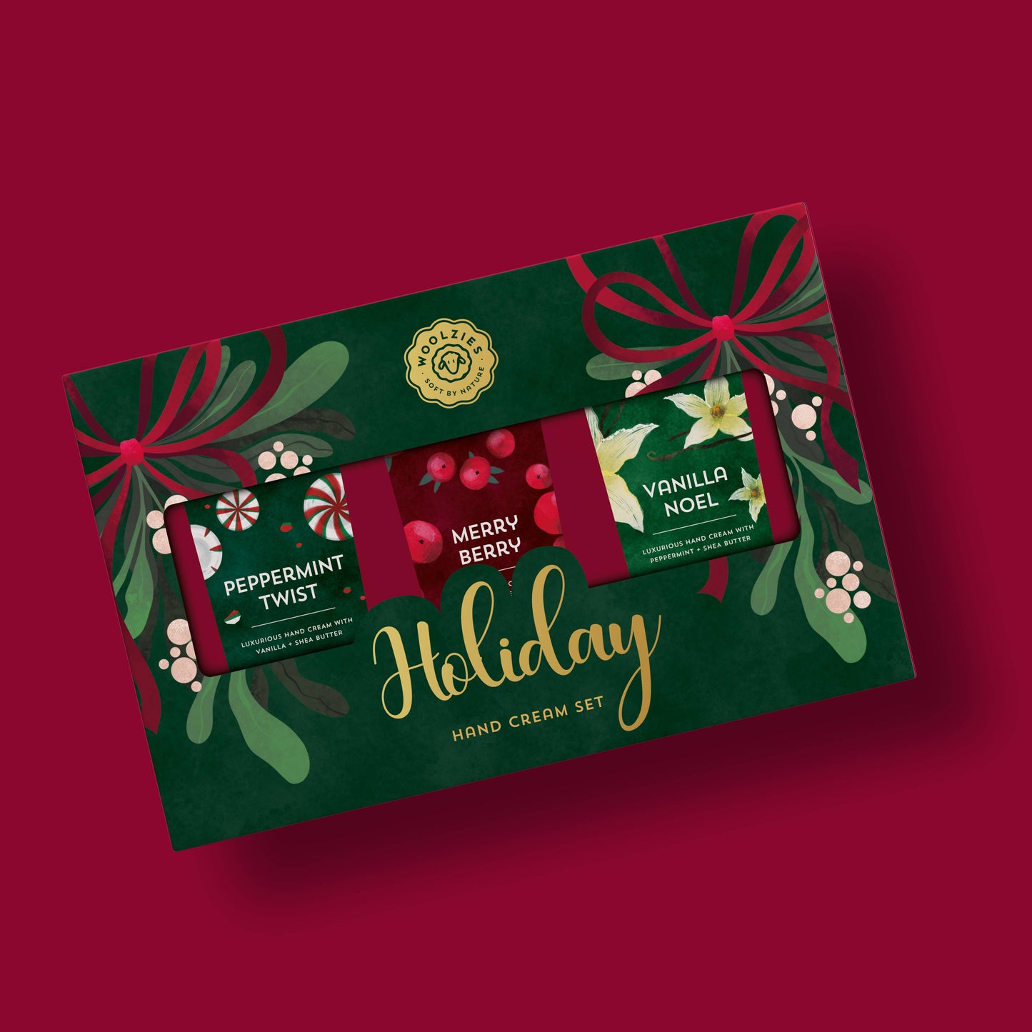 Woolzies - Green Holiday Hand Cream Set Of 3