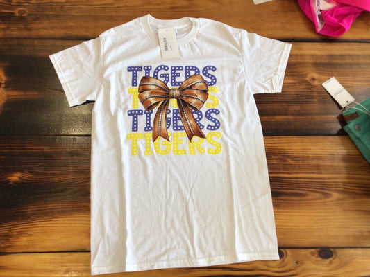 White tiger bow tee