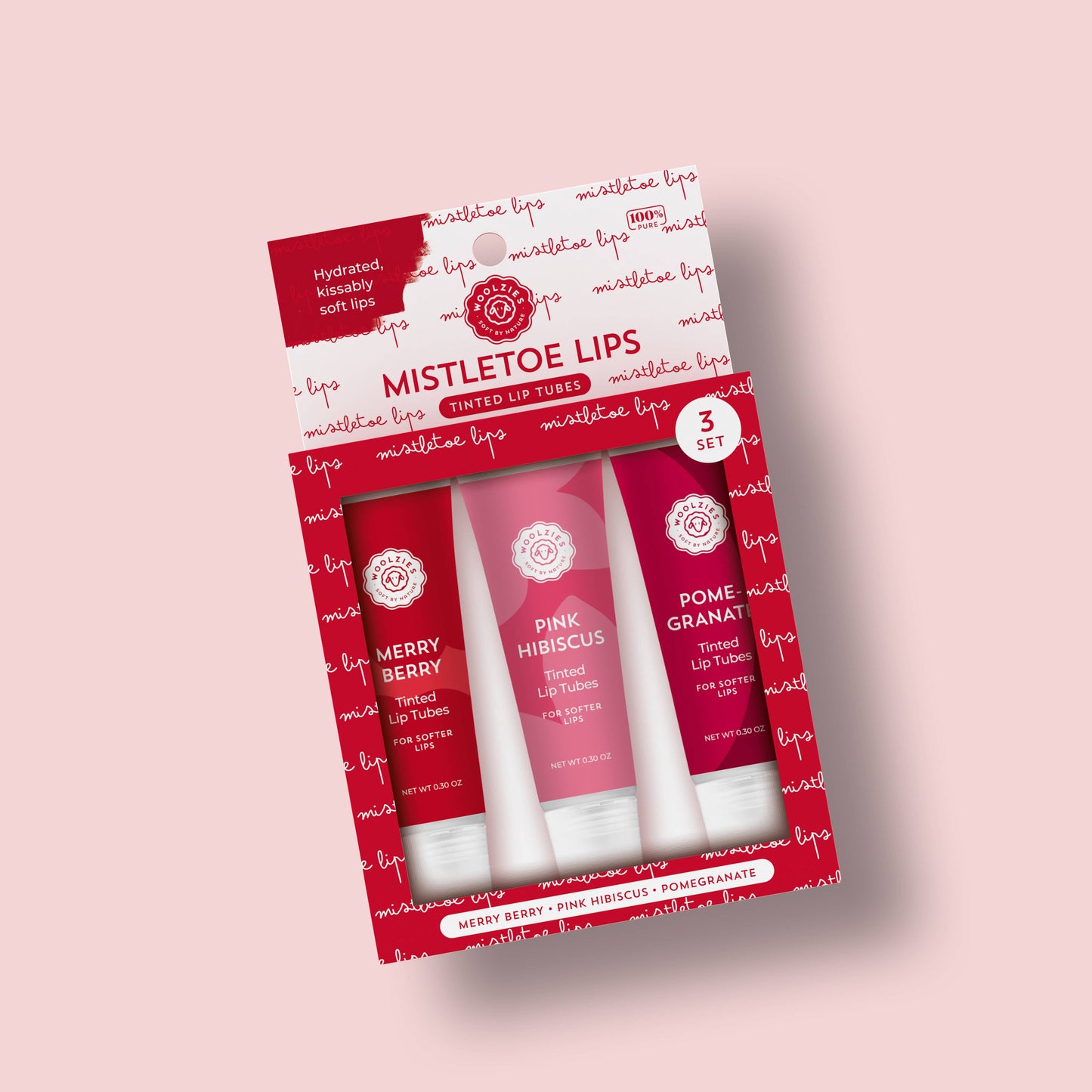 Woolzies - Mistletoe Lips Lip Tube Set Of 3