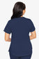 Med Couture Touch V-Neck Scrub Top for Women with 4 Pockets, Rib-Knit Side Panel, and Shirttail Hem MC7459