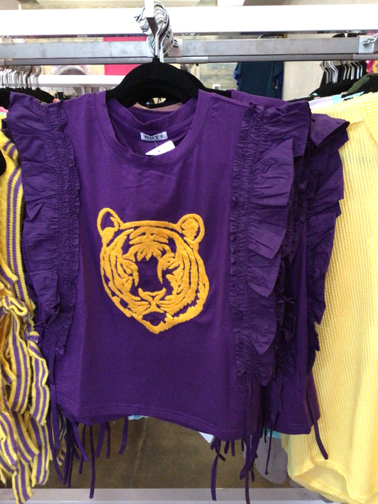 Purple tiger top