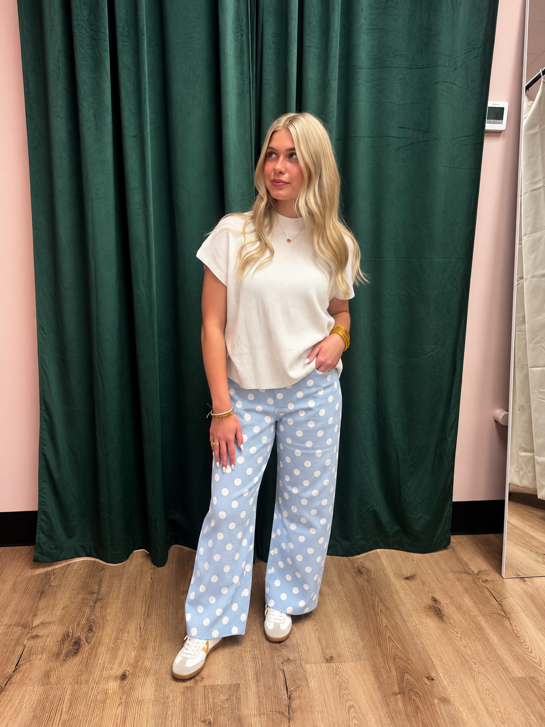 Blue Skies Polka Dot Jeans