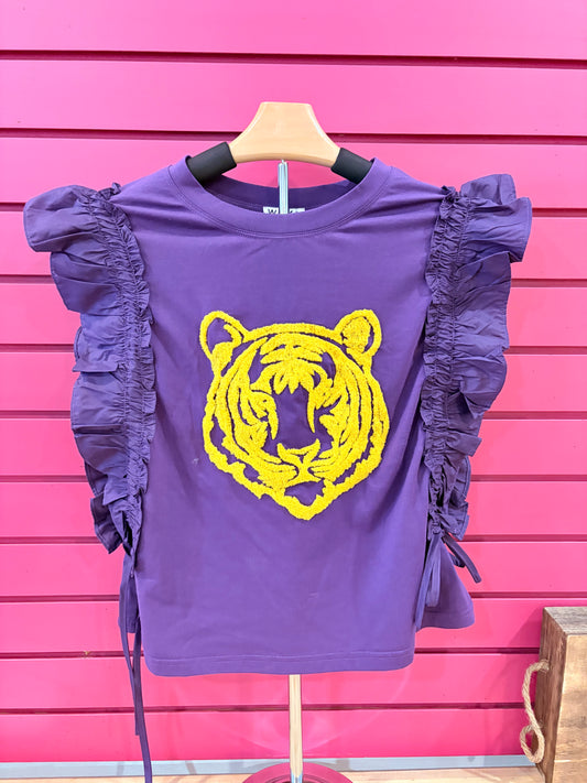 Purple tiger top