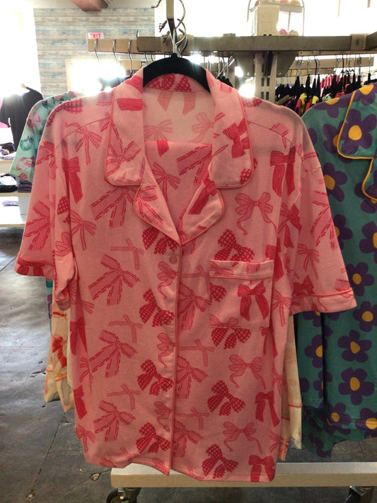 Pink bow pajamas