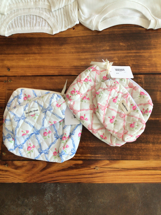 Floral makeup bag sets