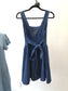 Denim dress with bow