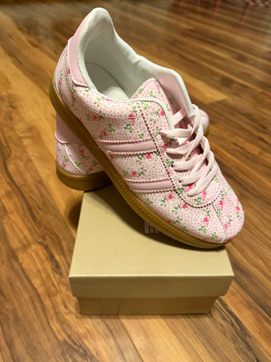 Pink Floral Shoes