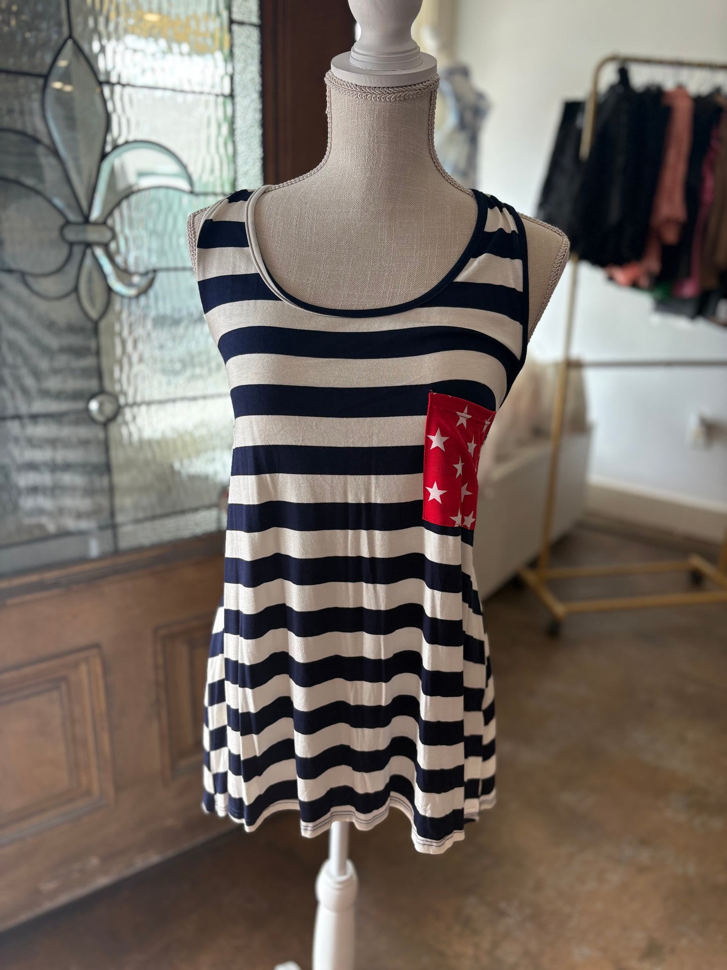 Fourth of July Striped Top - SBC