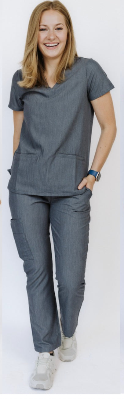 V neck scrub top by Excel