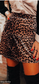 Velvet Leopard Skirt