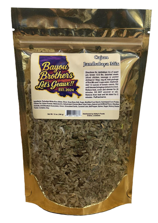 Bayou Brothers Cajun Jambalaya Mix – Authentic Louisiana Flavor | Easy One-Pot Meal -SBC