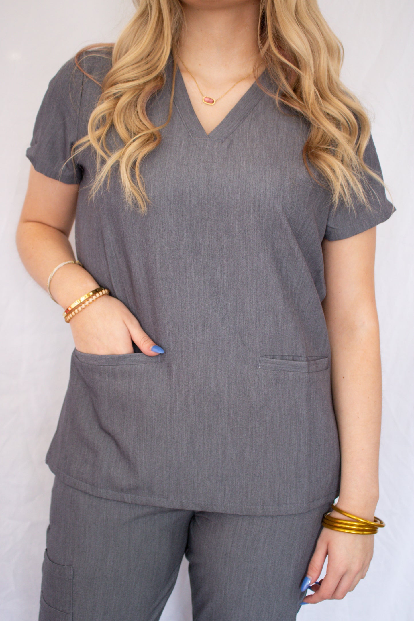 Excel V neck scrub top 525