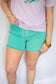 Teal Judy Blues Shorts