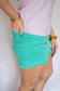 Teal Judy Blues Shorts