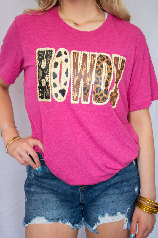 Pink Howdy Tshirt