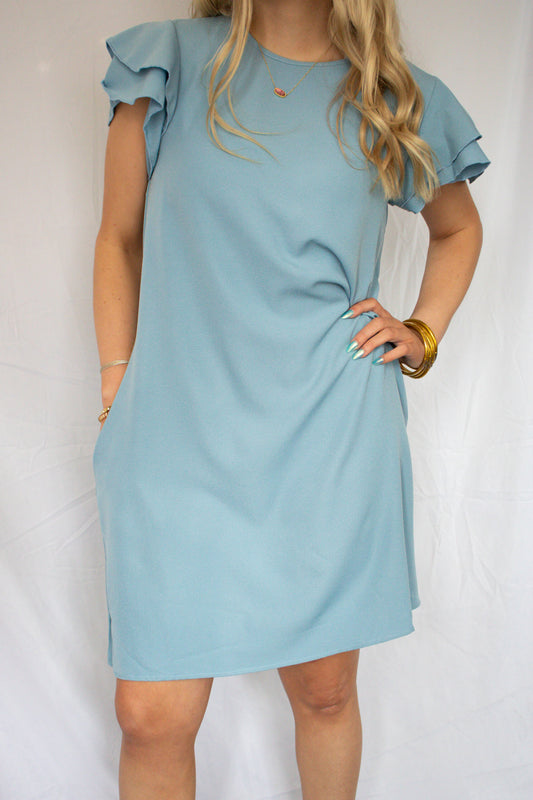 Dusty Blue Dress