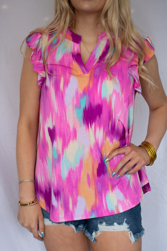 From Work to Night  Flutter Tops