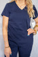 Touch V - neck Chest Pocket Top-MC7448