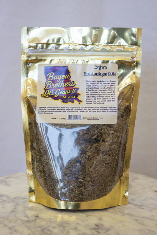 Bayou Brothers Cajun Jambalaya Mix – Authentic Louisiana Flavor | Easy One-Pot Meal -SBC