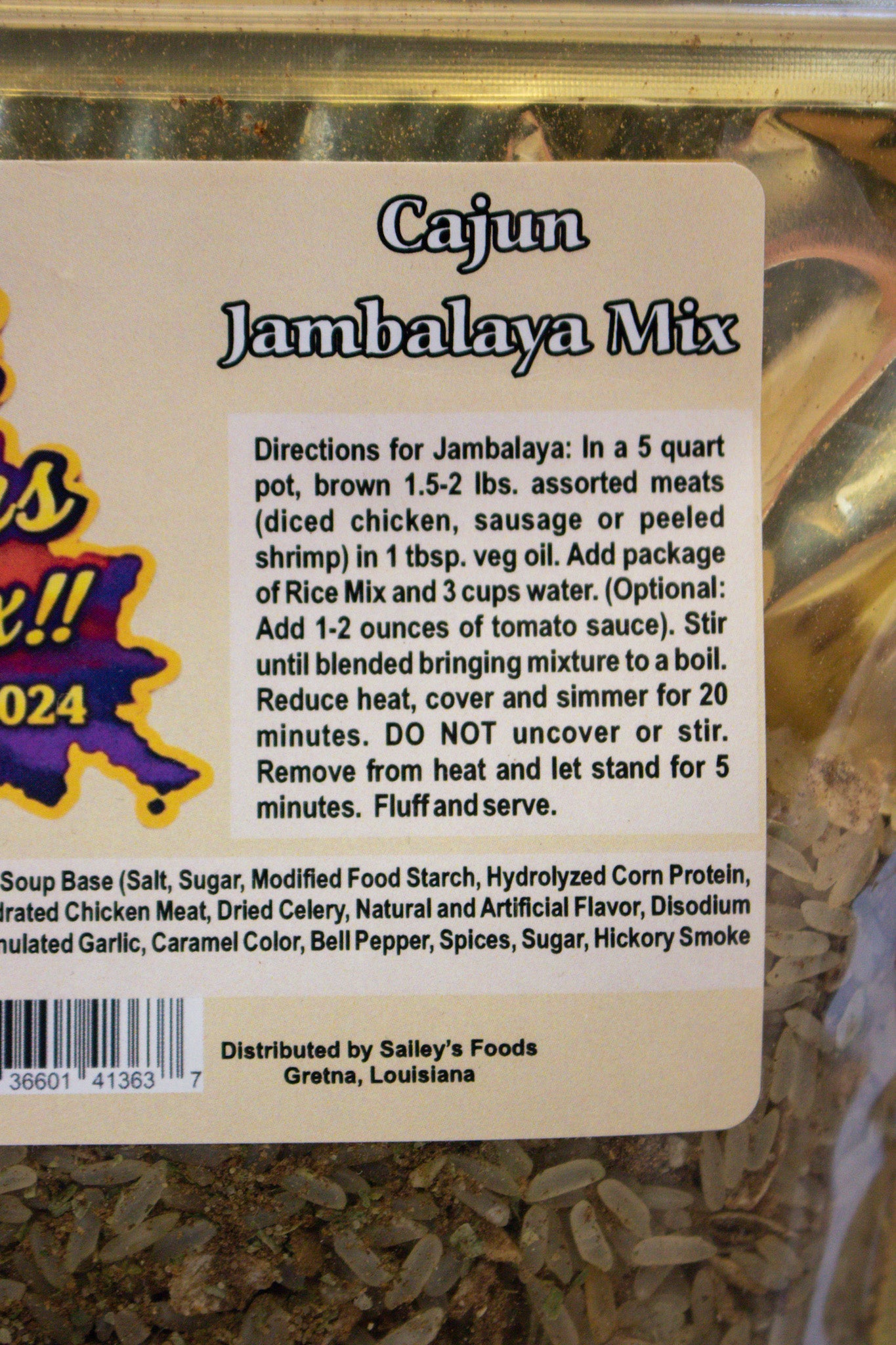Bayou Brothers Cajun Jambalaya Mix – Authentic Louisiana Flavor | Easy One-Pot Meal -SBC