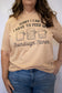 Tan sourdough starter tee