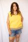 Yellow and Purple Sweater Top with bows