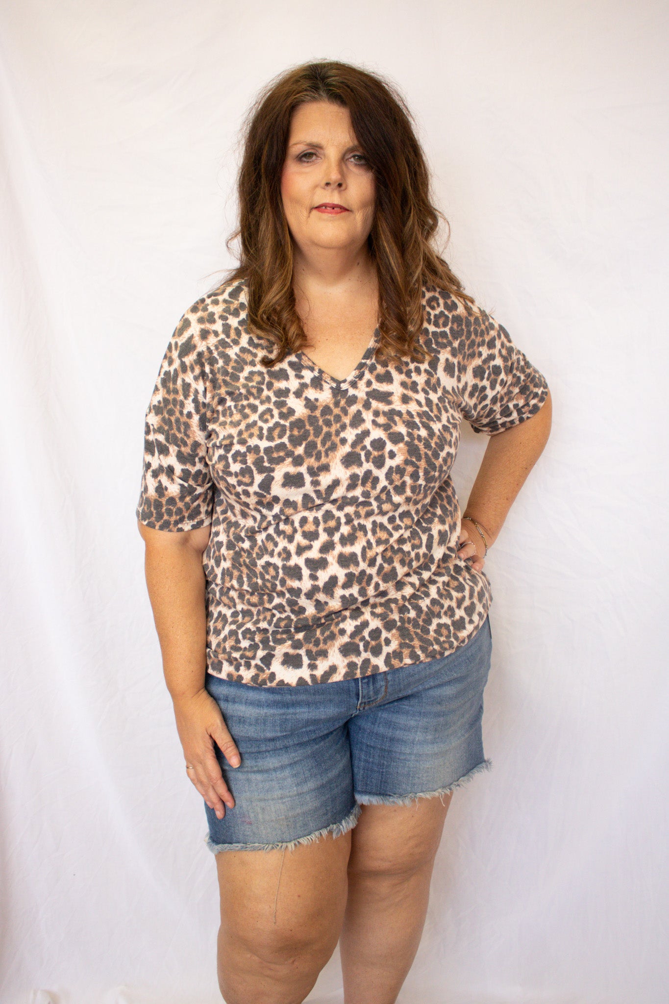 V-neck Leopard Top - SBC