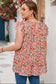 Boho Floral Print Ruffled Tiered Top