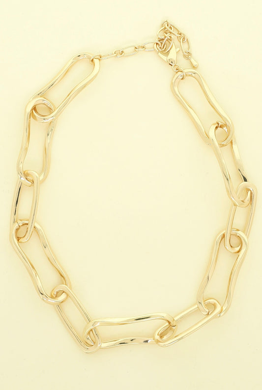 Gold Paper Clip Chain
