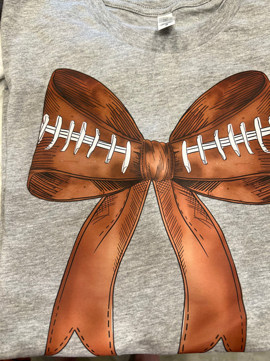 Football Bow Tee