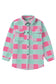 Pink Plaid Pattern Oversized Shackets